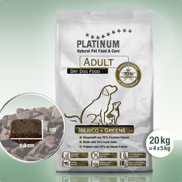Platinum Adult Iberico & Greens 20 kg