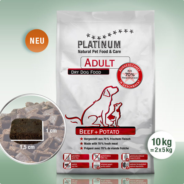 Platinum Adult Beef & Potato 10 kg