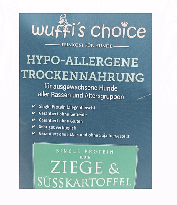 wuffi´s choice - Hypo-Allergen - Ziege & Süßkartoffel
